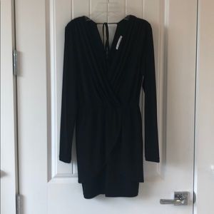 BCBGeneration mini black dress long sleeve black.